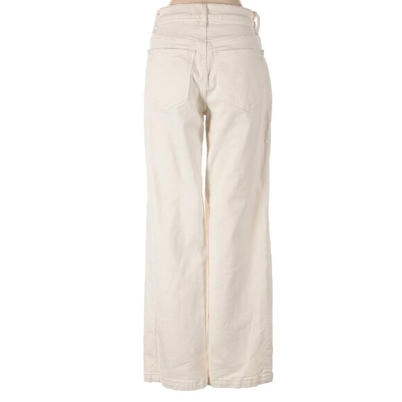 Madewell Ivory Jeans Size 25 Women's wideleg jeans - Picture 2 of 4